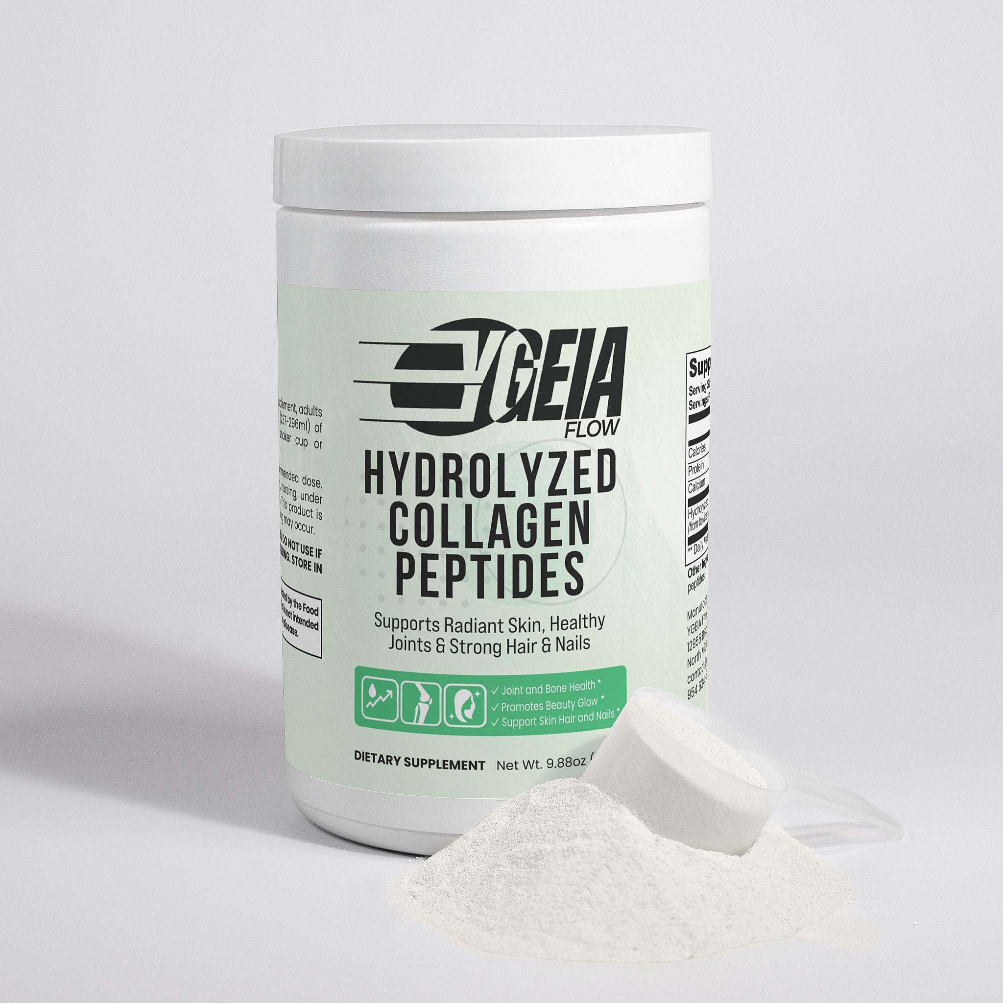 YGEIA Flow - Grass-Fed Hydrolyzed Collagen Peptides