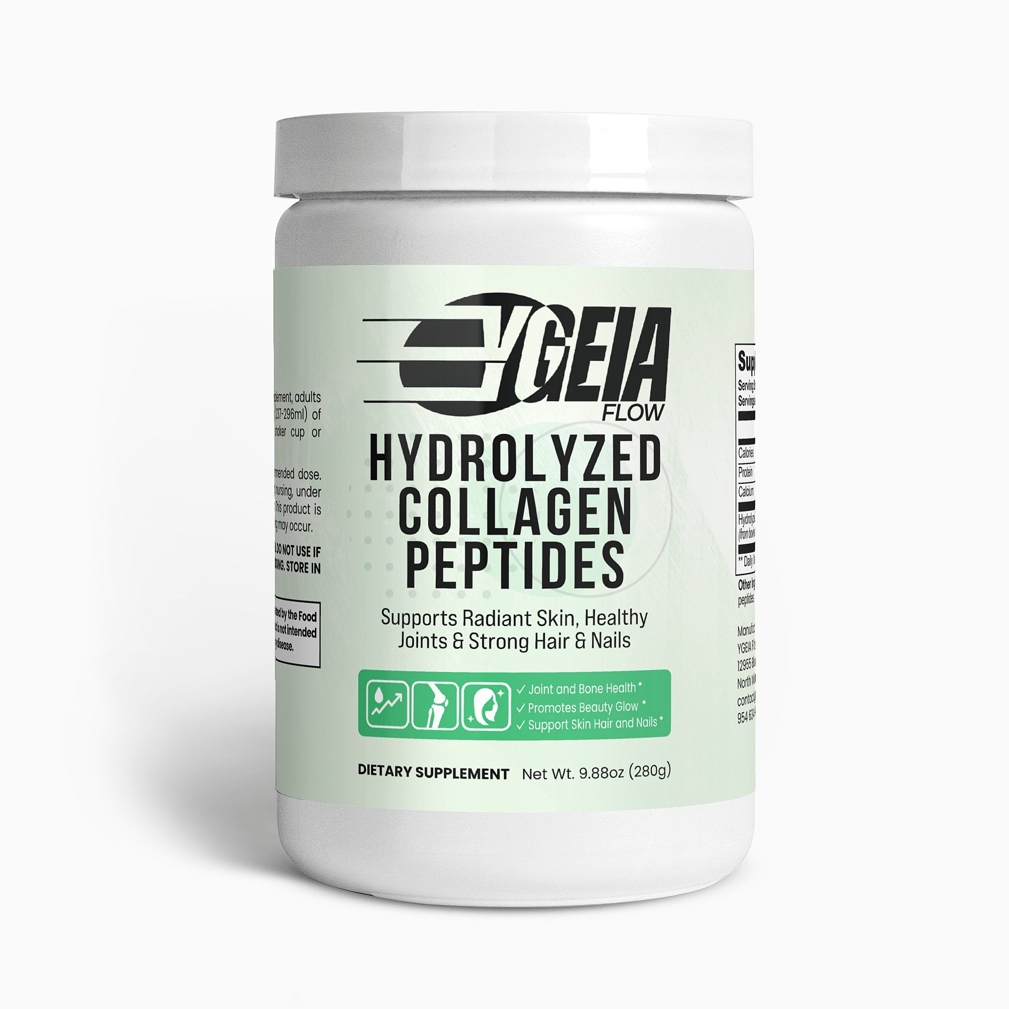 YGEIA Flow - Grass-Fed Hydrolyzed Collagen Peptides
