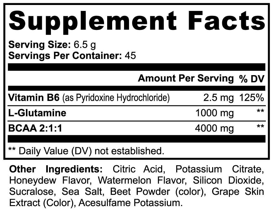 Recovery BCAA Support Formula (Honeydew/Watermelon)