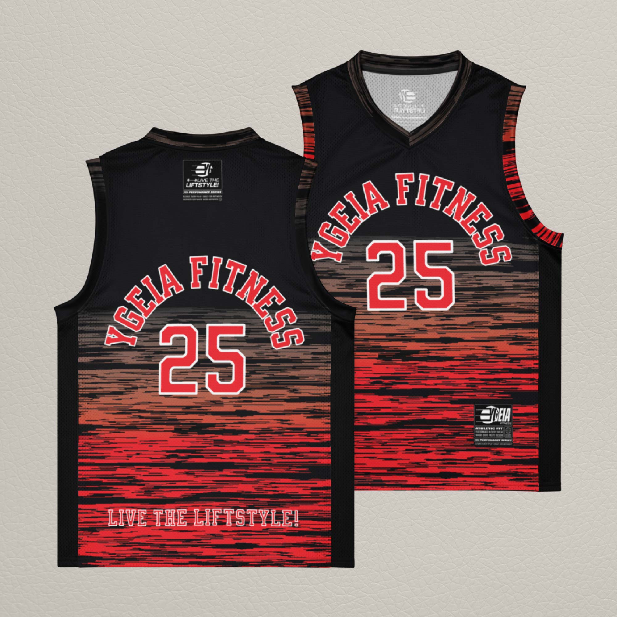 YGEIA Fitness Premium Mesh Basketball Jersey