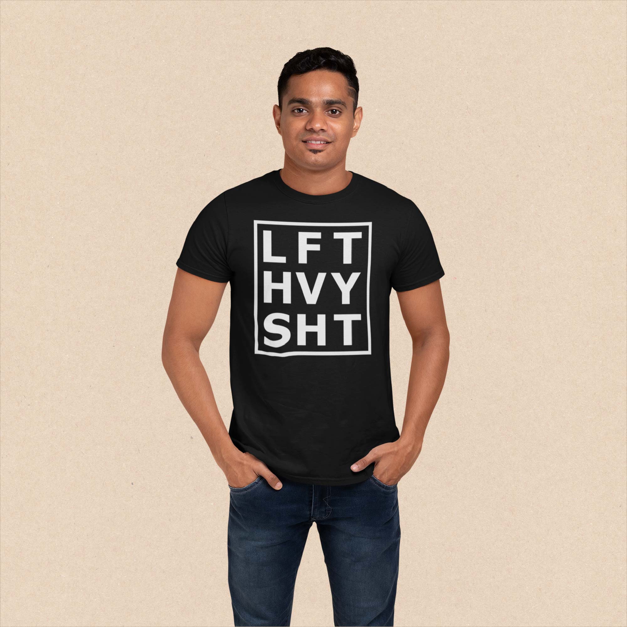 LFT HVY SHT Black Unisex T-Shirt