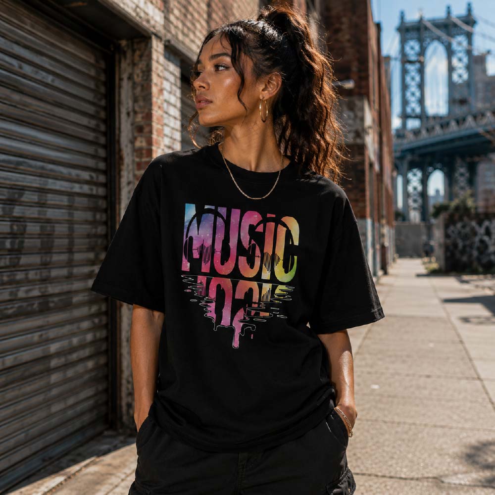 Music 92 Black Unisex T-Shirt