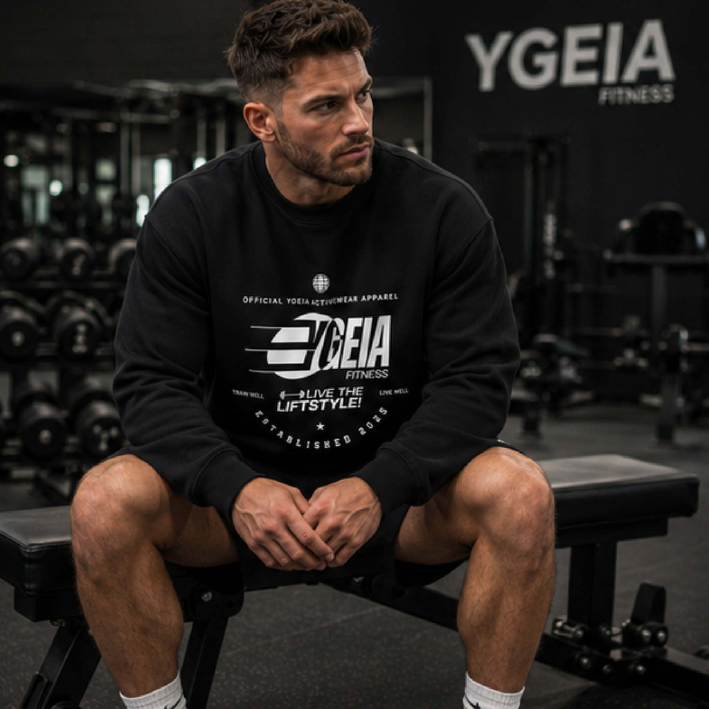 YGEIA Fitness Oversized Heavyweight Sweatshirt