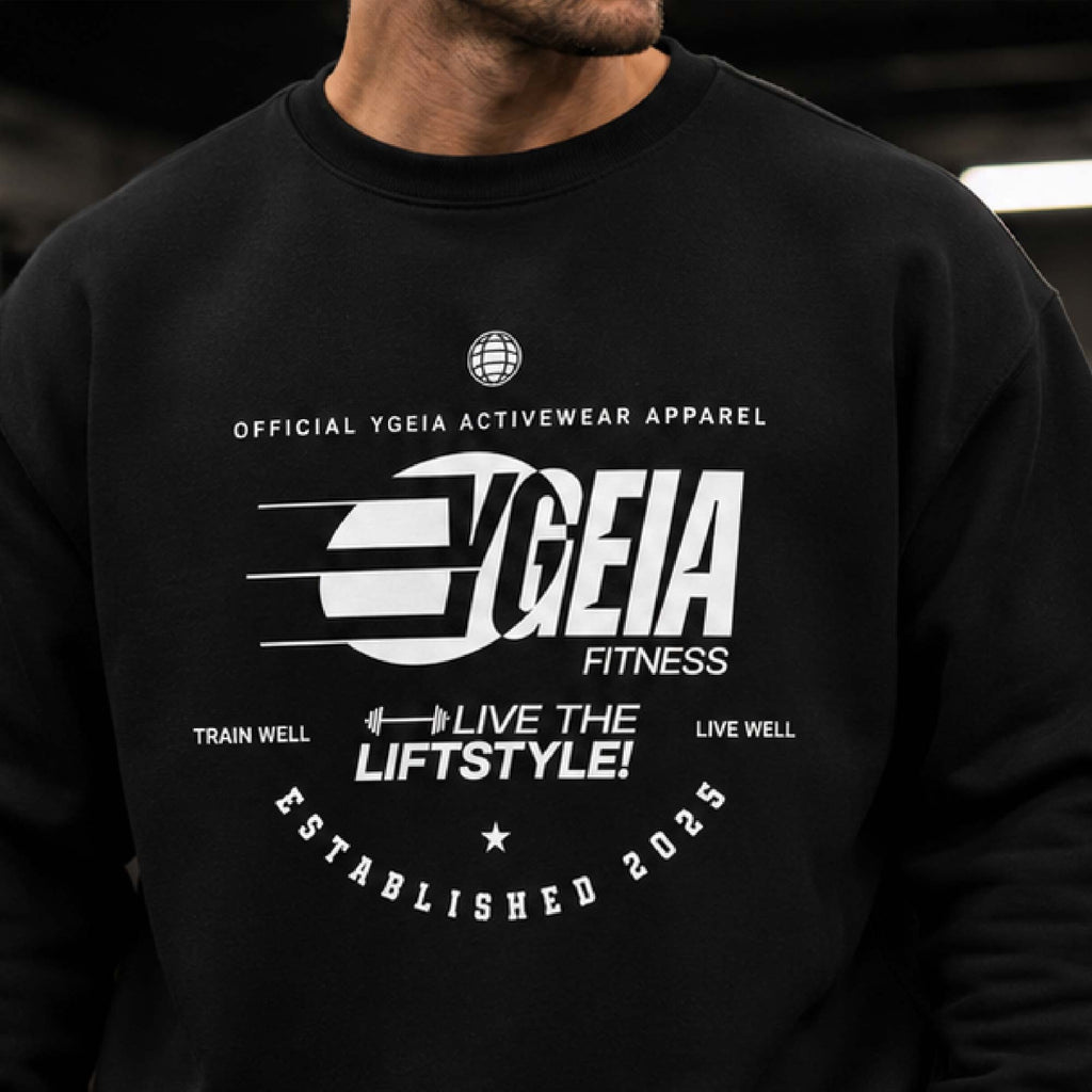 YGEIA Fitness Oversized Heavyweight Sweatshirt